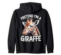 Simulation de Girafe endormie drôle Sweat à Capuche