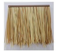 Simulation De Jardin Tuile De Chaume Plastique Cheveux Herbe De Plage Paysage Maison Gazebo Communauté Herbe Remise Village Bar Avant-toit(Yellow e,6pcs)