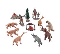 Simulation De L'Âge De Glace, Forêt Vierge, Chasse Préhistorique, Modèle Animal, Scène Caveman, Table De Sable Faite À La Main