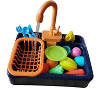 Simulation De Lave-Vaisselle, Jouet De Cuisine Pour Enfants, Sortie D'eau Électrique, Lave-Vaisselle, Jouets Éducatifs Précoces