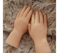 Simulation de modèles de main pour enfants, mini doigts en silicone pour la peinture, enseignement, accessoires de photographie, version à colle complète,Apair