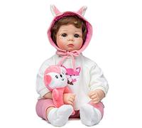 Simulation de poupée de 53 cm pour poupées réalistes renaissance caucasienne avec yeux ouverts et jambes mobiles Corps en tissu pour adultes Poupées réalistes pour nourrissons nouveau-nés