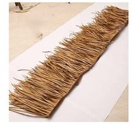Simulation De Rouleau De Chaume De Palmier Toit De Paille Mexicaine Tuile De Chaume De Palmier Plastique Artificiel PE Fausse Paille Ignifuge Anti-âge Ignifuge Pour(Yellow f,0.5x1m/1.64X3.28ft)