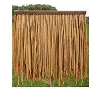 Simulation de toit en chaume naturel sauvage Tuile en chaume pour toit de maison en bois Toit en chaume Fausse paille - 0.5x0.5m/pcs - matériau ignifuge et résistant au vent(Yellow b,8pcs)