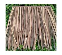 Simulation de tuile de chaume Fausse paille PVC plastique chaume retardateur de flamme anti-corrosion Hair Grass Tile Farmhouse Log Cabin Gazebo Roof Decoration(Yellow c,2pcs)
