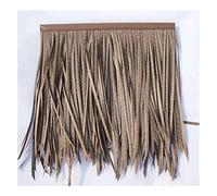 Simulation de tuile de chaume Imitation de paille en plastique Toit de chaume Imitation de paille en plastique Cheveux d'herbe Winery Farmhouse Decoration Thatch PE Plastic Fake Thatch - 0.5x0.5m/pcs(