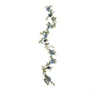 Simulation de vigne d'eucalyptus avec marguerite et papillon, guirlande artificielle en soie pour une utilisation décorative dans les maisons et les événements (A-03)