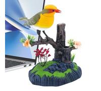 Simulation d'oiseau électrique - Joli support de plume Chirp | Oiseau pour animaux de compagnie réaliste décoratif, flotteur pour bébé de Sunshade amovible, flotteur portable de piscine pour bébé