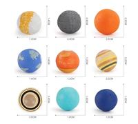 Simulation Du Système Solaire, 9 Pièces, Plastique, Système De La Planète Cosmique, Figurines De L'univers, Matériel D'enseignement, Jouets Éducatifs Scientifiques