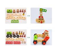 Simulation En Bois Bricolage Multi-Forme Ecrou Combo Set Garcon Kit De Reparation Education De La Petite Enfance Puzzle Jouet