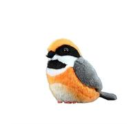 Simulation Fat Chirp Series Toy Doll Red Head Tail Tit Plush Toy Pendant Soft and Cute Companion Gift
