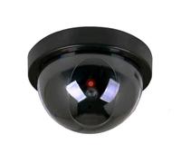Simulation fausse caméra de surveillance de sécurité CCTV dôme intérieur extérieur avec lumière LED factice caméra extérieure