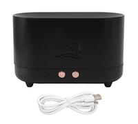 Simulation Flame Therapy Machine ABS MATÉRIAU MATÉRICE USB Effet de flamme alimentée Humidificateur avec diffuseur d'huile essentielle pour le salon de chambre à domicile 225 ml