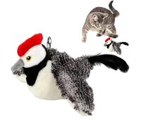 Simulation Flying Bird Toy pour chats intérieurs, jouet de chat d'oiseau battant | Simulation Flying Bird Tasing Cat Stick,Couleurs vives Touet taquin pour les chiens, les chatons et autres petits ani