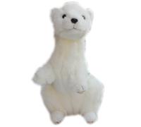 Simulation Furet en Peluche poupée Anglo Vison Petit Furet en Peluche Doux et Mignon Compagnon Cadeau décoration de la Maison
