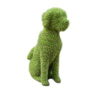 Simulation herbe verte flocage pour chiot figurines d'animaux artificiels ornements décoration pour balcon, jardin, maison figurines d'animaux artificiels