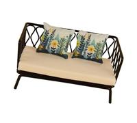 Simulation Iron Couch Model Figure for 1/12 Doll House Decoration Living Scene Setting Microlandscape Accessories Doll House Accessories
