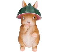Simulation Lapins Ornement Figurines Animales en Résine Statue Sculpture pour Décoration Jardin Extérieur38002