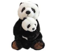 Simulation mère et Enfant Panda en Peluche Jouet Sichuan Panda câlin Ours en Peluche poupée Douce et Mignonne Cadeau d'accompagnement décoration de la Maison