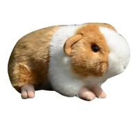 Simulation Mignon Cochon d'Inde Jaune en Peluche poupée Animal Hamster Jouet modèle Cadeau(Orange)