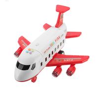 Simulation Multicolore Grande Taille Musique Histoire Piste Inertie Avion Passager Avion Avion De Ligne Moule Sous Pression Modèle Jouet Pour Enfants Cadeau,Red