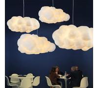 Simulation Nuage Pendentif Lumière Creative Coton Flottant Plafonnier Décoratif Pour Chambre, Salle À Manger, Couloir