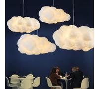 GUANSHAN Simulation Nuage Pendentif Lumière Creative Coton Nuage Lustre Flottant Nuage Plafonnier Nuage Décoratif Plafonnier Pendentif Nuage Lumière Pour Chambre, Salle À Manger, Couloir