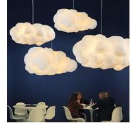 Simulation Nuage Pendentif Lumière Creative Coton Nuage Lustre Plafonnier Nuage Décoratif Plafonnier Pendentif（40*20CM）