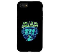 Simulation Question Drôle Sci-FI Cartoon Graphic Coque pour iPhone SE (2020) / 7/8