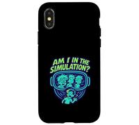 Simulation Question Drôle Sci-FI Cartoon Graphic Coque pour iPhone X/XS