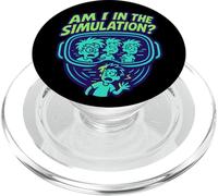 Simulation Question Drôle Sci-FI Cartoon Graphic PopSockets PopGrip pour MagSafe