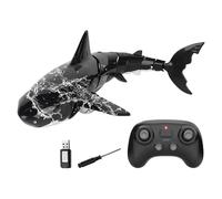Simulation RC Shark Toy - Remote Control Waterproof Shark | PP Material with Electronic Components, 50m Remote Distance, 1200mAh Battery, 30-Minute Playtime, Interactive Fun for Kids, Pool Beach Bath