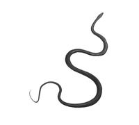Simulation Serpent Jouet Serpent Réaliste Figurine Serpent Caoutchouc Accessoire Farce Scène Halloween Blague Cadeau Fête Famille, Noir