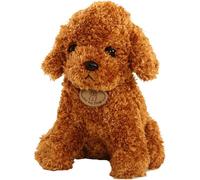 Simulation Teddy Dog Plush Doll 18 cm,Plush Dog Toy for Children,Realistic Teddy Dog Lucky,Cute Teddy Poodle Dog Doll,Ragdoll Dog Plush Toy for Children's Gift