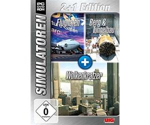 Simulator Bundel : Flughafen, Berg- und Tunnelbau, Wolkenkratzer Sim 2+1 Blue [import allemand]