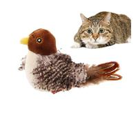 simulé qui gazouille - Jouet d'oiseaux volants pour chats, interactifs pour chats avec gazouillement | Simulation de plumes de chat avec son et mouvement réalistes, stimulant