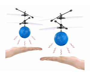 Simulus 2 balles volantes hélicoptères à éclairage LED multicolore