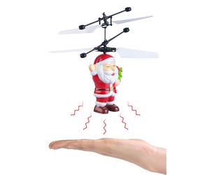 Simulus Père Noël volant à lumière LED multicolore