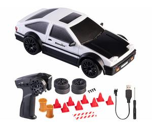 Simulus Voiture de drift rechargeable télécommandée - coloris noir et blanc