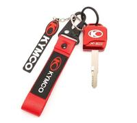 SiMuRYP Coque de clé en Alliage d'aluminium pour KYMCO X-Town 300i X-Town 250i X-Town 125 250 300 Moto CNC Accessoires Etui Clés Coque Porte-clés(Red)