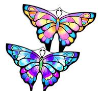 Simxkai 2X Kite-Schmetterling Drachen für Kinder und Erwachsene, Einfach für Einsteiger zu fliegen