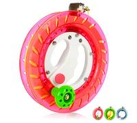 Simxkai Enrouleur de Fil de cerf-Volant, Enrouleur de Ligne de cerf-Volant, 20 cm de diamètre (Rose)