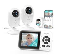 Simyke Moniteur de bébé avec écran 7,1 cm Wifi ON/OFF Swtich, batterie de 15 heures avec caméra et audio, vision nocturne, VOX, conversation bidirectionnelle, 5 berceuses et portée de 457,2 m, album