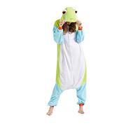 SimZoo Adulte Animal Onesie Pyjamas, Hommes Et Femmes Grenouille Animal Cosplay Costume Vêtements De Nuit, One-Piece Unisexe Homewear