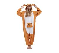SimZoo Animal One Piece Pyjama Adulte Kangourou Costume VêTements De Nuit pour Hommes Femmes One Piece Unisexe Homewear Grande Taille