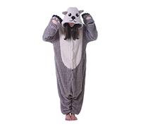 SimZoo Animal One Piece Pyjamas pour Adultes, Costume De Loutre VêTements De Nuit pour Hommes Femmes, One Piece Unisex Home Wear