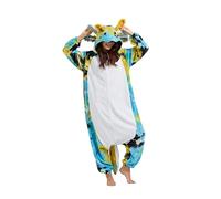 SimZoo Animal Onesie Pyjamas pour Adultes Hommes Femmes Costume Tie Dye Bleu Axolotl VêTements De Nuit Unisexe Une PièCe Homewear