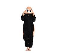 SimZoo Pyjama Animal Adulte, Costume Homme et Femme, Costume de Nuit en Velours Arctique Petit Raton Laveur, Une pièce Unisexe X-Large