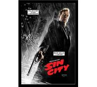 Sin City - Poster - Hartigan + cadre amovible, Shinsuke® Maxi MDF noir, vitre acrylique