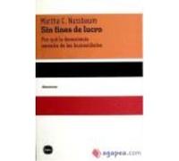 Sin Fines De Lucro - NUSSBAUM,MARTHA C Nussbaum, Martha C (Auteur)